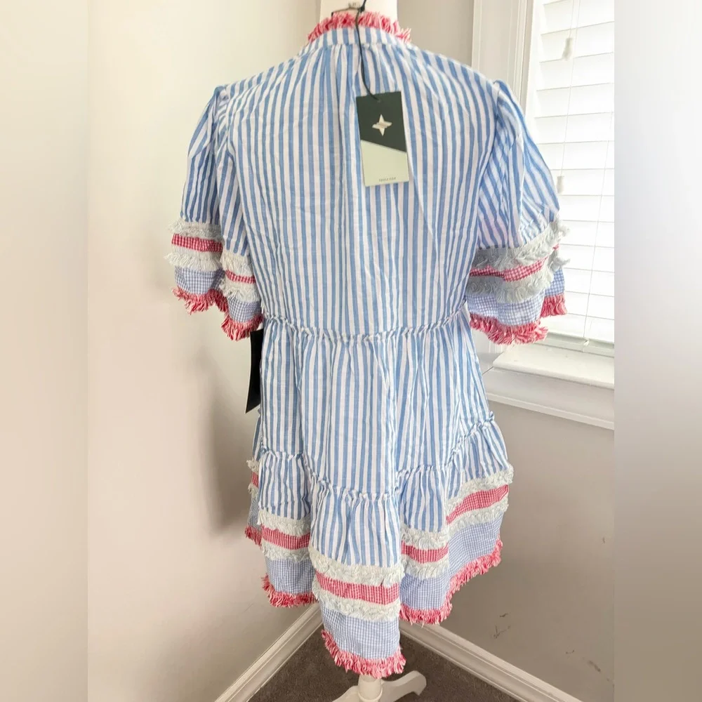 NWT TUCKERNUCK  Savannah Stripe Crawford Dress Size M - Picture 8 of 11
